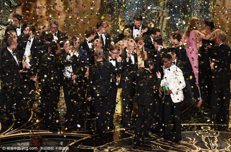 88届奥斯卡现场 《聚焦》获最佳影片众主创登