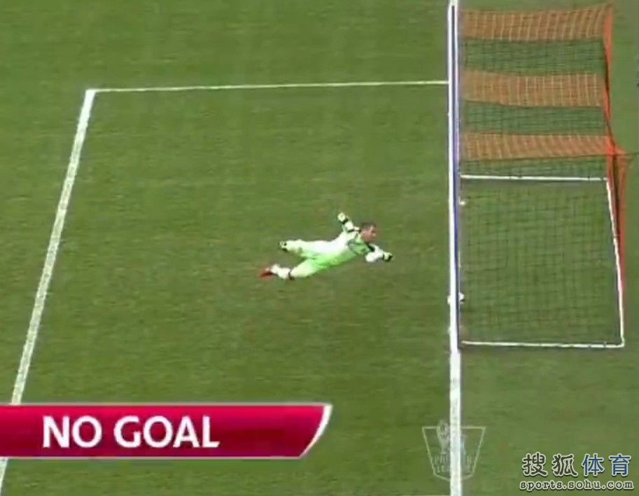 门线技术碉堡! 飞翼世界波球压门线无争议(图)