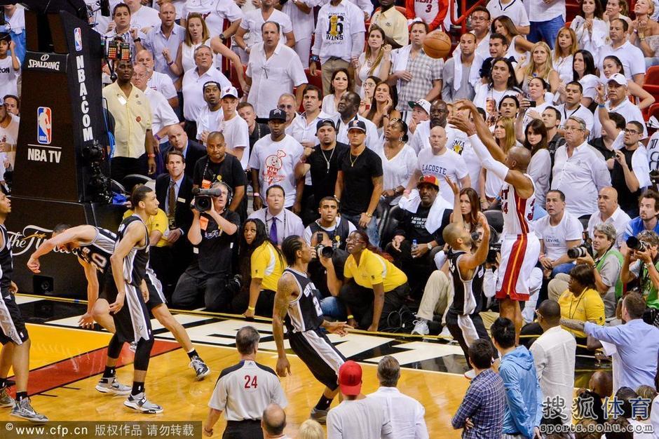 高清:雷阿伦逆天三分救热火 三巨头应感谢雷神