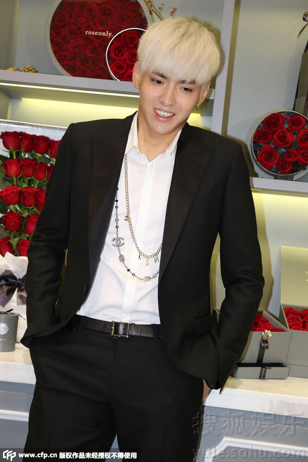 吴亦凡<em>顶白发</em>现身做活动 露灿笑英气十足7428