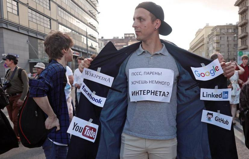 在禁VPN、网络不自由的俄罗斯,有人走上街头