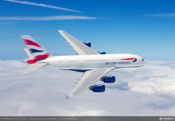 英航的空客a380远程宽体客机