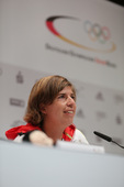北京2012年7月26日，伦敦，2012年伦敦奥运会德国体育代表团在德国之家召开发布会，宣布曾四次参...