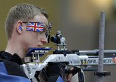 当地时间2012年7月25日，英国和印度的射击选手训练备战伦敦奥运。