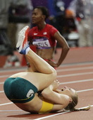 北京时间8月8日，2012伦敦奥运会女子100米栏决赛。澳大利亚选手莎莉-皮尔森以12秒35的成绩夺...