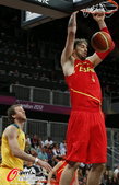 北京时间7月31日，伦敦奥运会男篮小组赛进入第二轮的争夺，西班牙迎来了第二个对手澳大利亚队。最终西班...