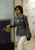 北京时间2012年7月26日，日本乒乓球队抵达伦敦。