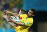 高清图：世界杯巴西战克罗地亚 内马尔庆祝进球