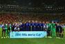高清图：世界杯荷兰胜巴西获季军 众将赛后合影
