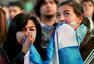 高清图：阿根廷球迷不说再见 下届世界杯再雄飞