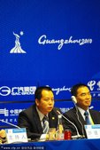 2010年11月6日，广州，2010亚运会前瞻，亚运会竞赛、场馆筹备工作情况新闻发布会召开。 
