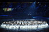 9月6日，北京2008年残奥会开幕式在国家体育场举行。这是开幕式上的文艺表演。新华社/图