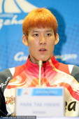 2010年11月20日，广州，2010亚运会，韩国代表团召开发布会。
