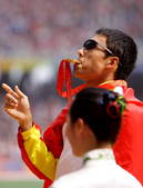 17日，在北京2008年残奥会男子马拉松T12级决赛中，祁顺以2小时30分32秒的成绩夺冠，并打破世...